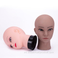 Maniquí de cosmetología cabeza de muñeca calva para hacer pelucas